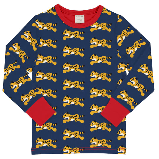 Maxomorra Top Long Sleeve - Cheetah
