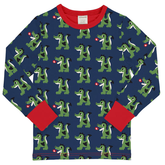 Maxomorra Top Long Sleeve - Dragon