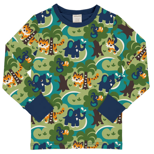 Maxomorra Top Long Sleeve - Jungle