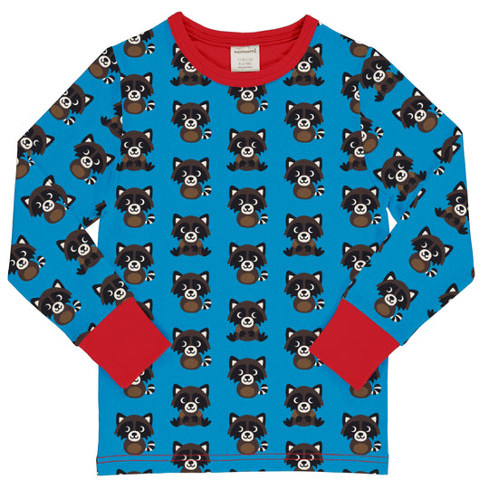 Maxomorra Top Long Sleeve - Raccoon