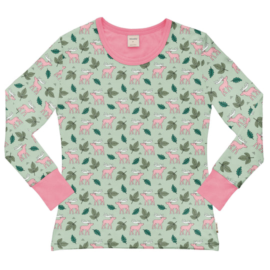 Meyadey Top Long Sleeve Woman - Petal Moose