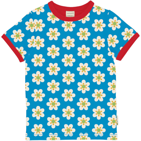Maxomorra Top Short Sleeve Anemone