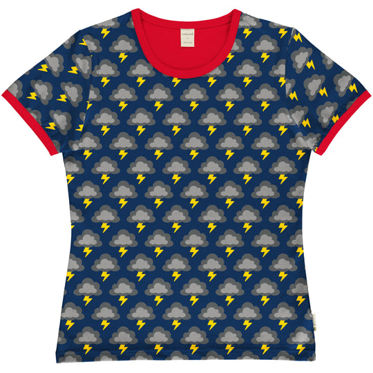 Maxomorra Top Short Sleeve Adult - Classic Lightning