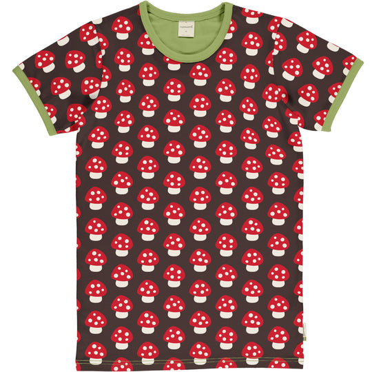 Maxomorra Top Short Sleeve Adult - Mushroom