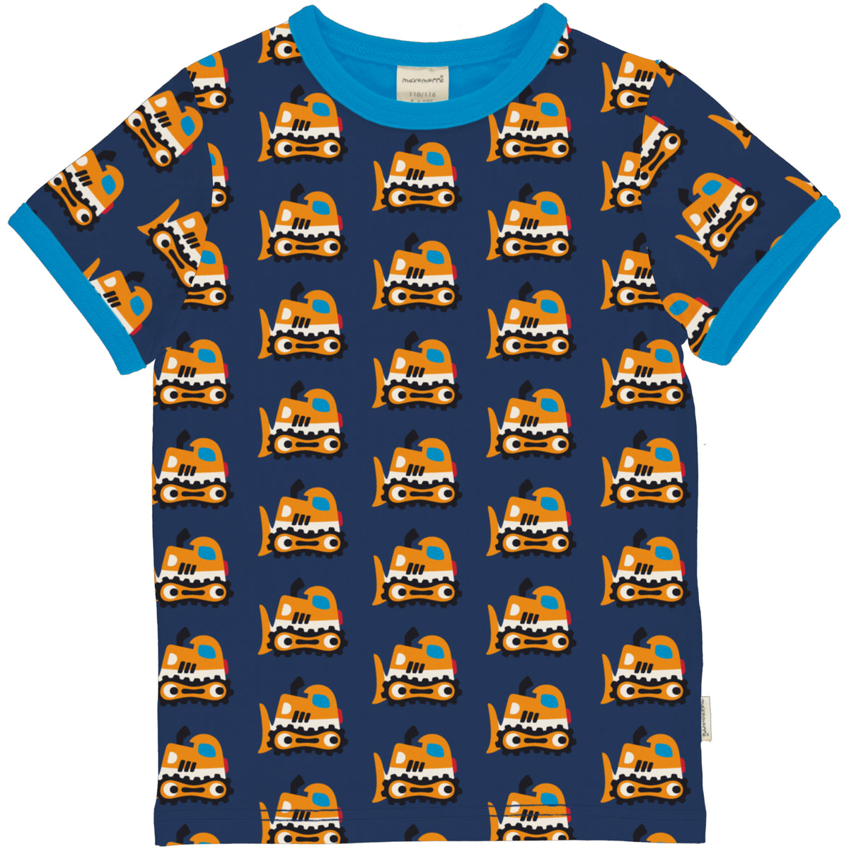 Maxomorra Top Short Sleeve - Bulldozer