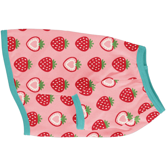 Maxomorra Top Short Sleeve Dog - Strawberry