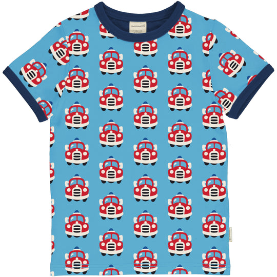 Maxomorra Top Short Sleeve - Fire Truck