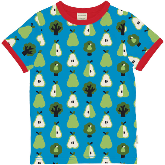 Maxomorra Top Short Sleeve - Pear