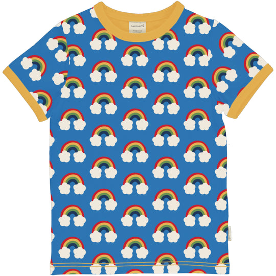 Maxomorra Top Short Sleeve - Rainbow