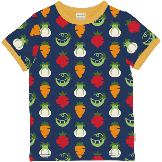 Maxomorra Top Short Sleeve - Vegetables