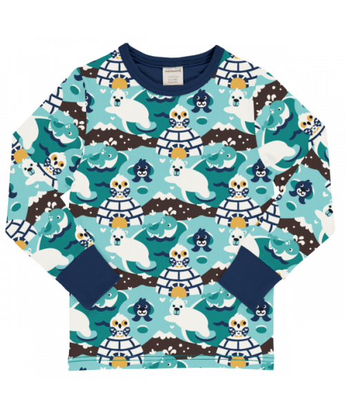 Maxomorra Top Long Sleeve - Arctic World