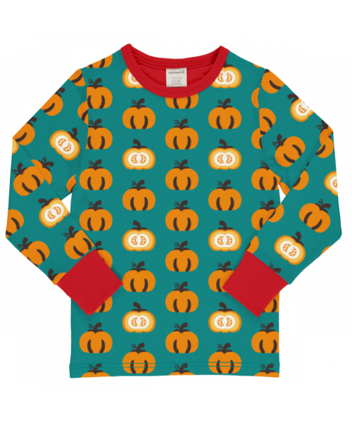 Maxomorra Top Long Sleeve - Garden Pumpkin