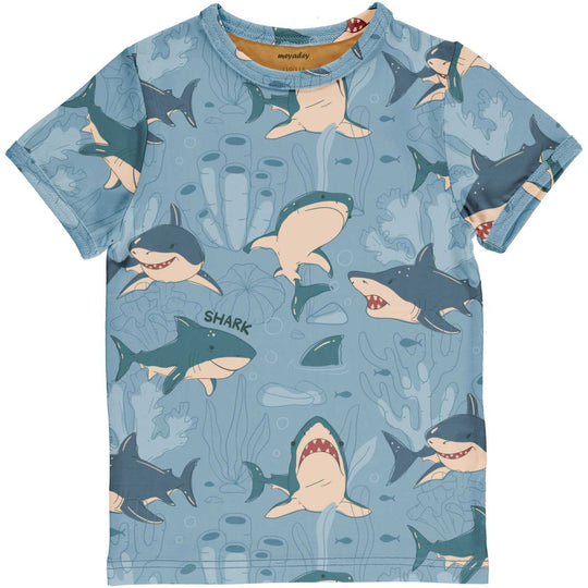 Meyadey Top Short Sleeve Shark Remark