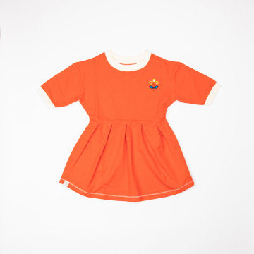 Alba Of Denmark Swing Me Dress Short Sleeve - Spicy Orange