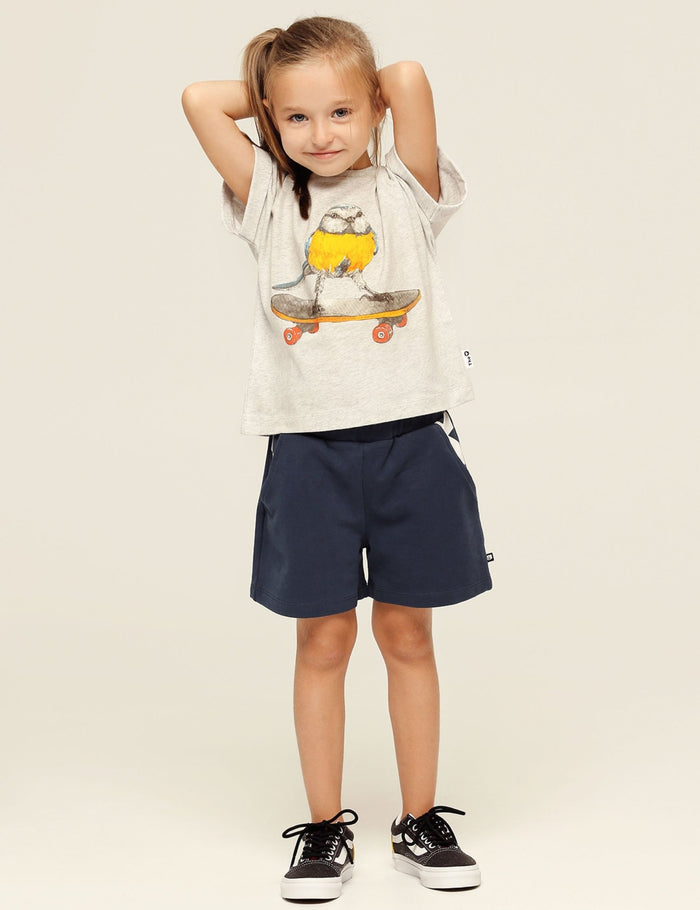 The Qt Organic Bermuda Shorts - Navy Blue