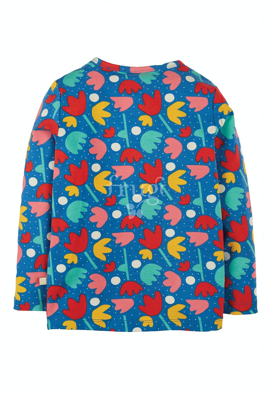 Frugi Bryher Top Long Sleeve - Lotus Bloom