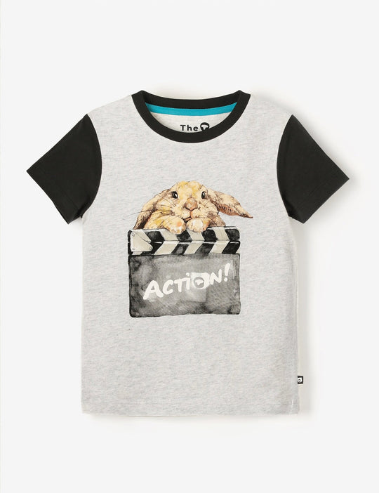 The QT Organic Classic Tee - Clapper Bunny