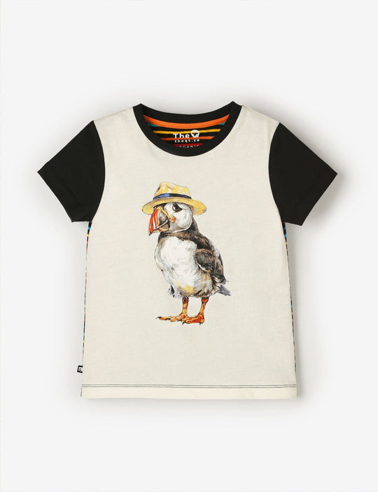 The QT Organic Classic Tee - Panama Puffin