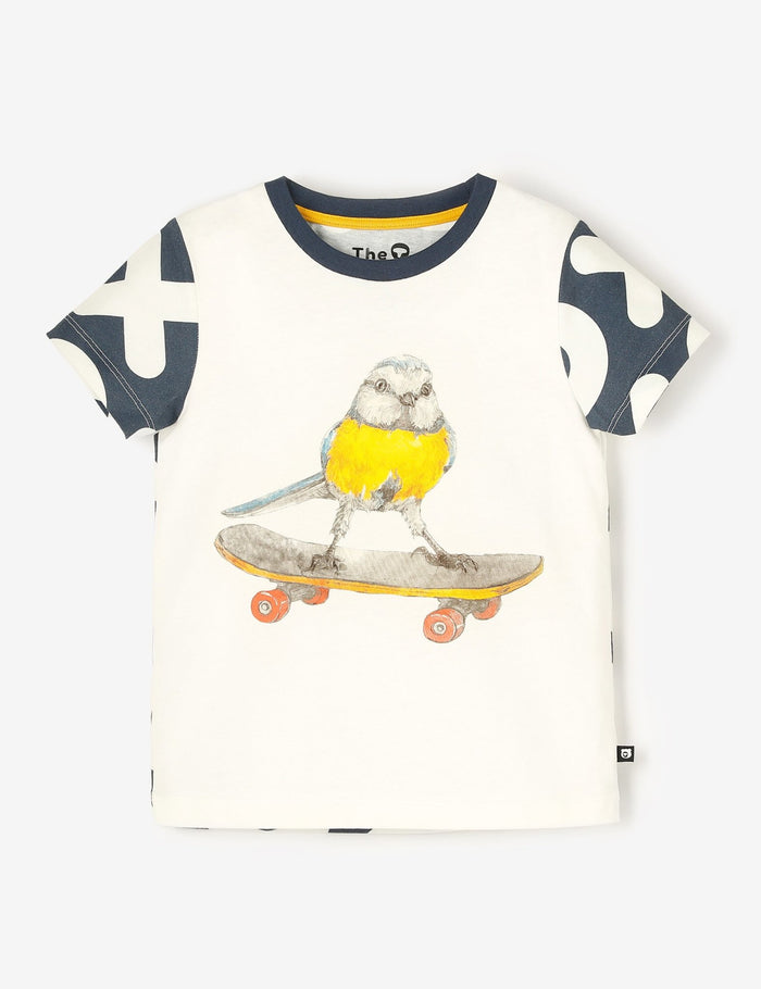 The Qt Organic Classic Tee - Skateboard Birdie