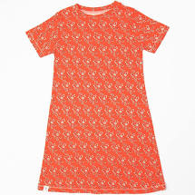 Alba Of Denmark Vida Dress Short Sleeve - Liberty Love Orange.com