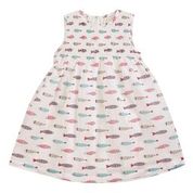 Pigeon Smock Dress Sleeveless - Fish Red
