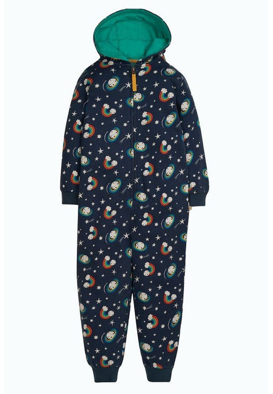 Frugi Big Snuggle Suit - Indigo Look At The Stars