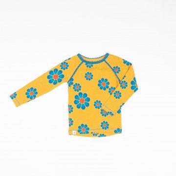 Alba Of Denmark Ghita Blouse Long Sleeve - Bright Gold Flower Power