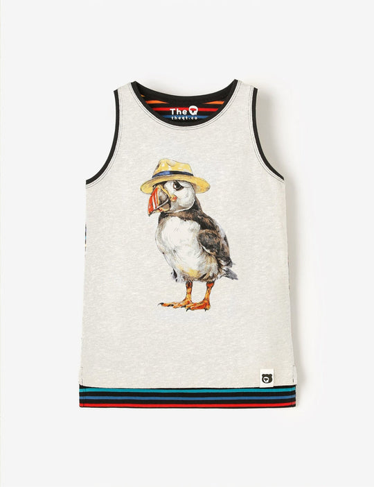 The QT Organic Hi-Lo Tank - Panama Puffin