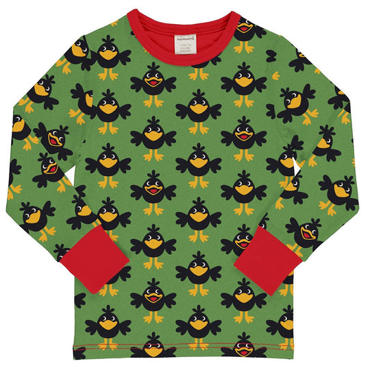 Maxomorra Top Long Sleeve - Crow