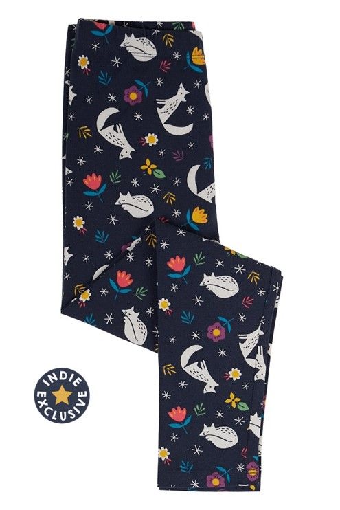 INDIE EXCLUSIVE - Frugi Libby Printed Leggings - Meadow Snoozing
