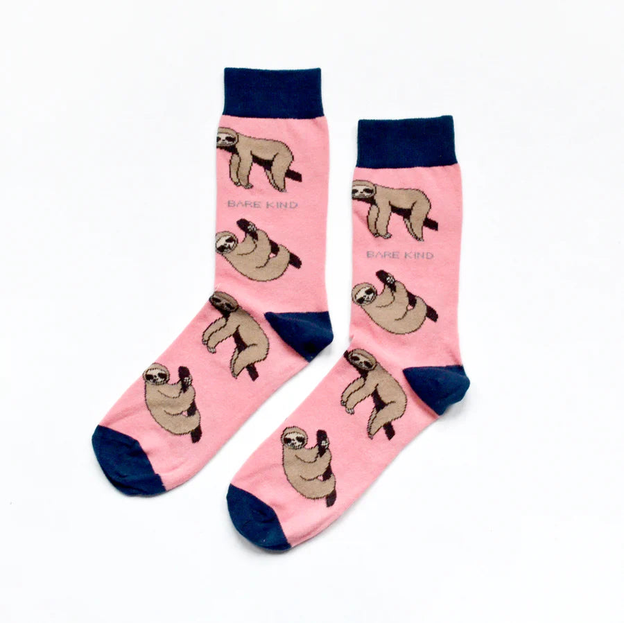 Bare Kind Adult Bamboo Socks - Sloths