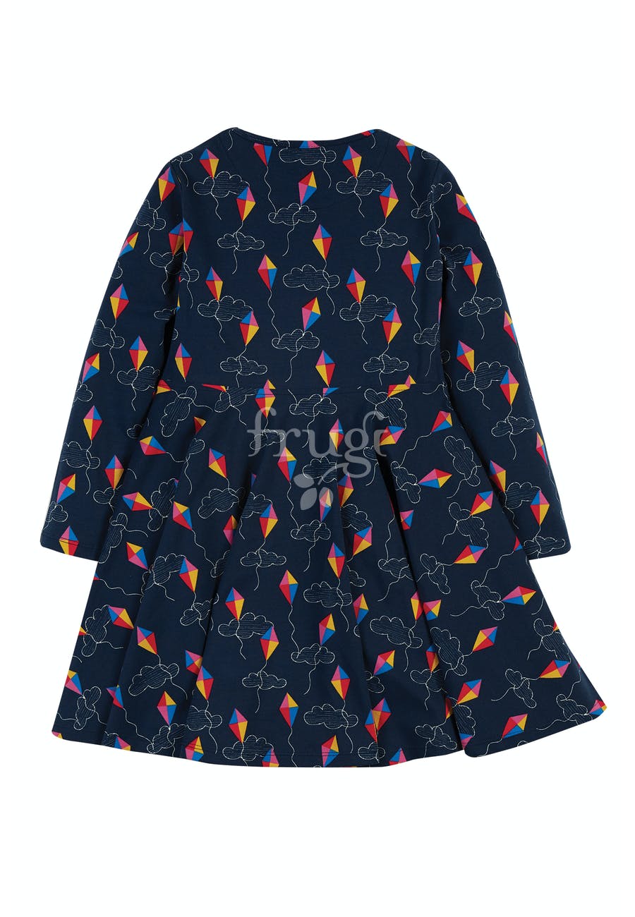 Frugi Sofia Skater Dress Long Sleeve - Patang Festival