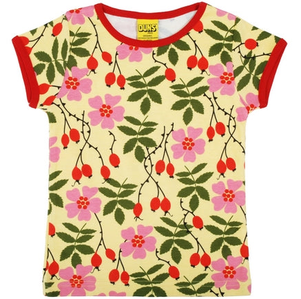 DUNS Sweden Top Short Sleeve - Rosehip Yellow