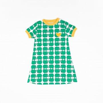 Alba Of Denmark Vida Dress Short Sleeve - Alpine Green Wanna Be An Animal